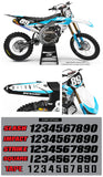 Yamaha MX23 Graphic Kit Cyan
