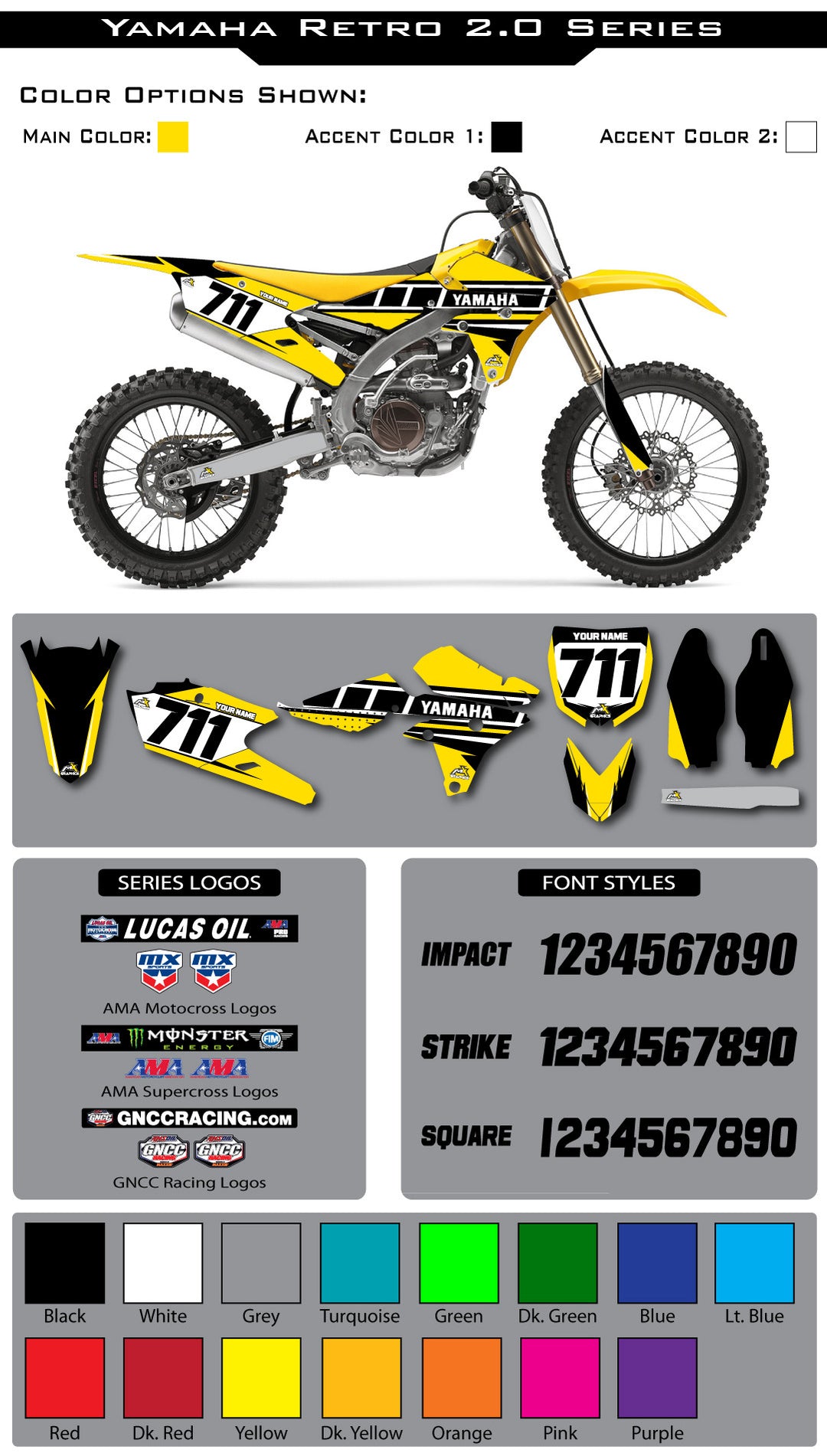 Yamaha Retro 2.0 Graphic Kit