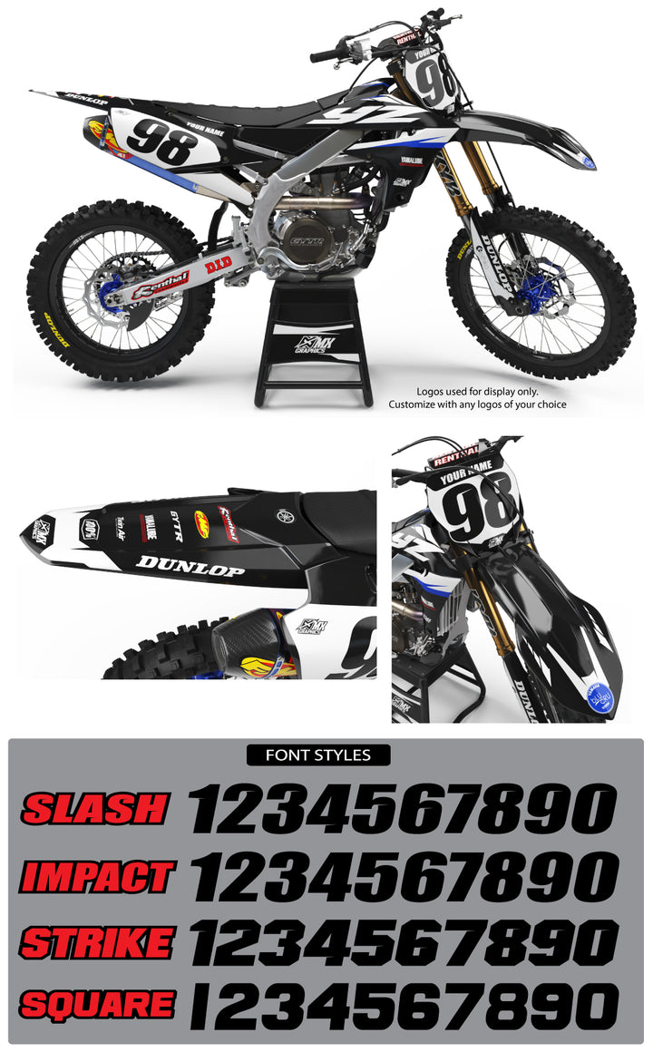 Yamaha Super Stock Graphic Kit Black