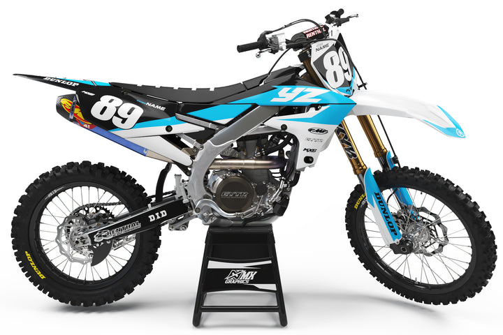 Yamaha MX23 Graphic Kit Cyan